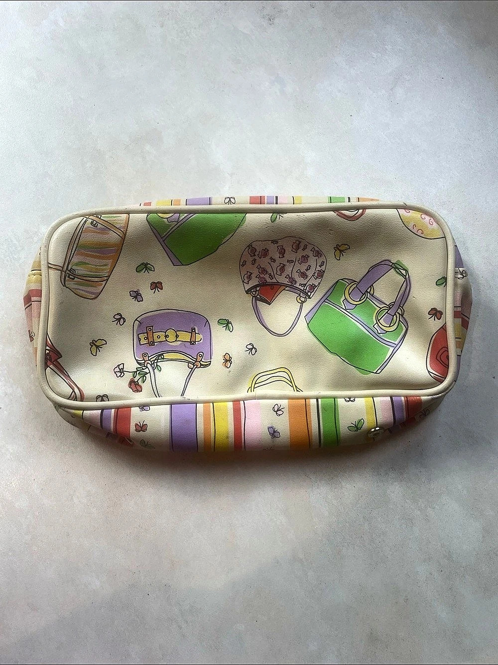 Multicolor Printed Cosmetic Bag